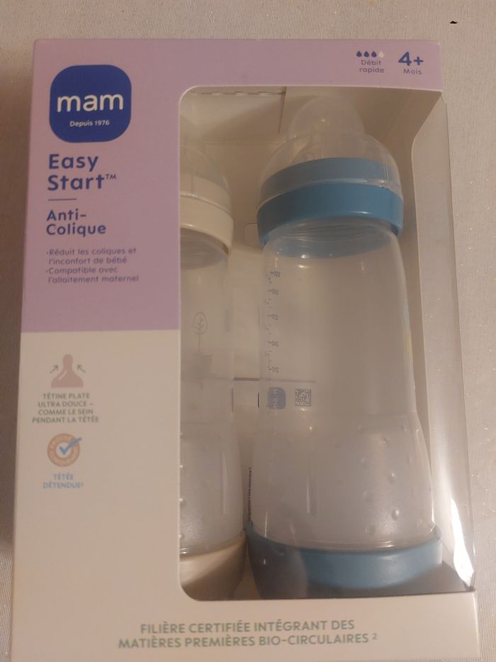 2 Biberons Mam 320ml neufs