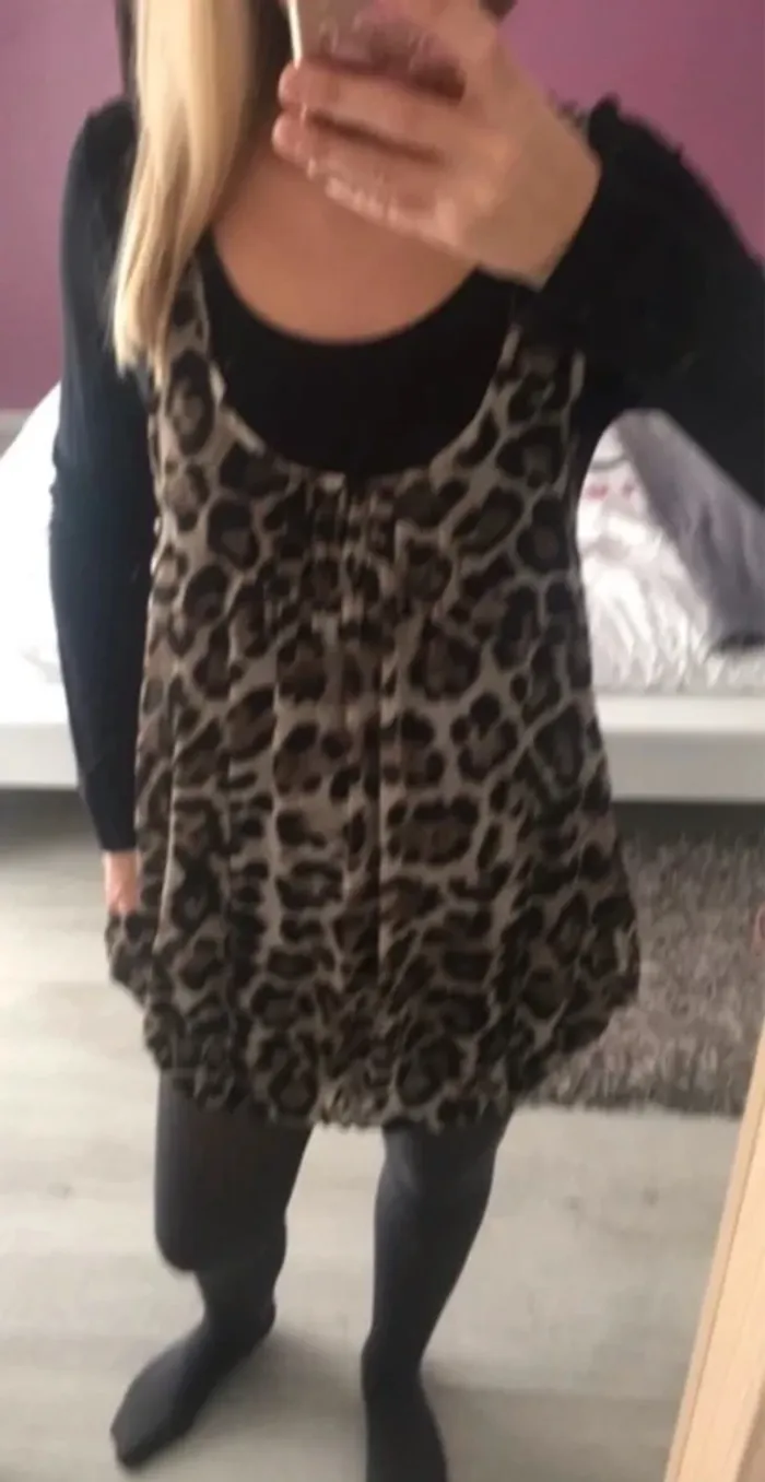 Robe tunique Léopard Promod - photo numéro 4