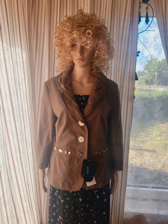 Magnifique Blazer marron Basler neuf fr 44 be 42 - photo numéro 6