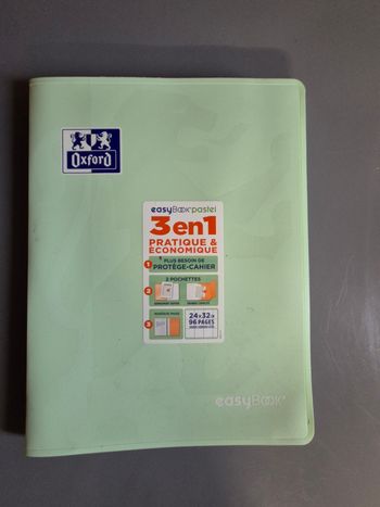 Bloc notes Easy Book pastel  3 en 1