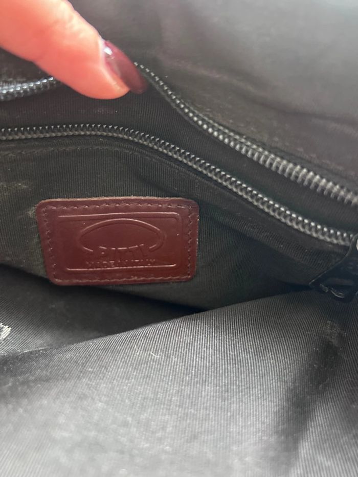 Sac Pitti bandoulière marron/noir – Bon état - photo numéro 5