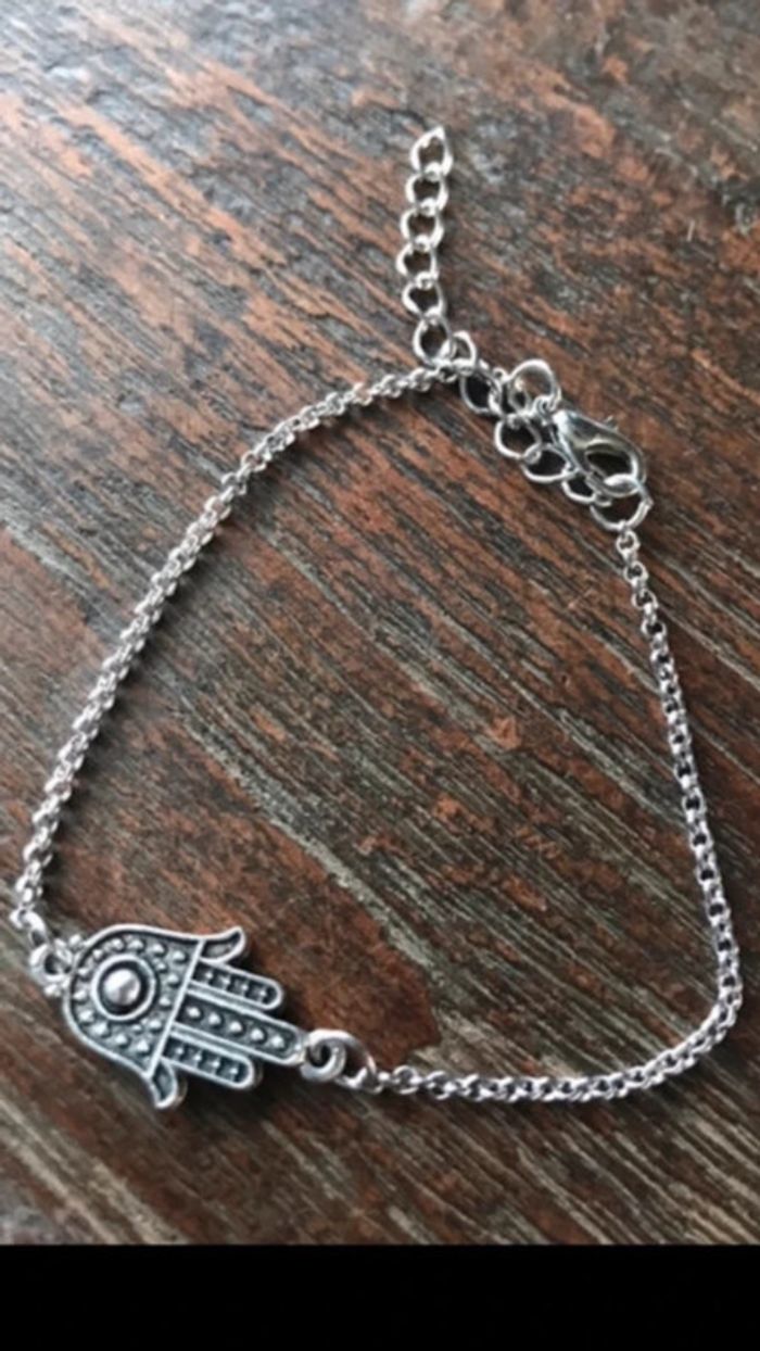 Bracelet réglable, main de fatma, comme neuf - photo numéro 7