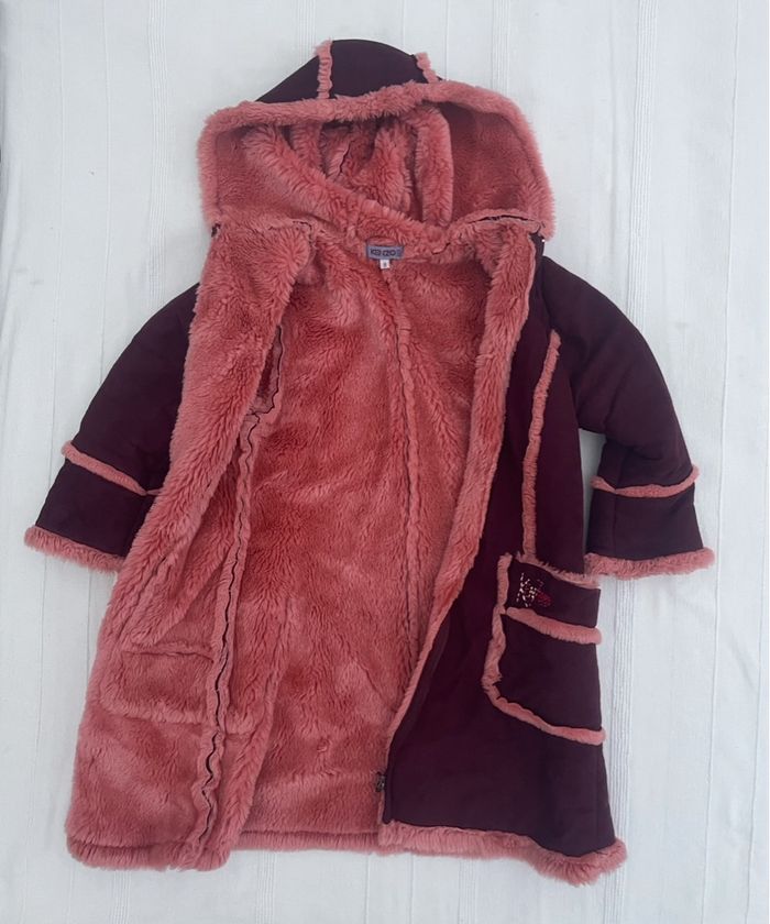 Manteau Kenzo fausse fourrure taille 8 ans très chaud - photo numéro 2