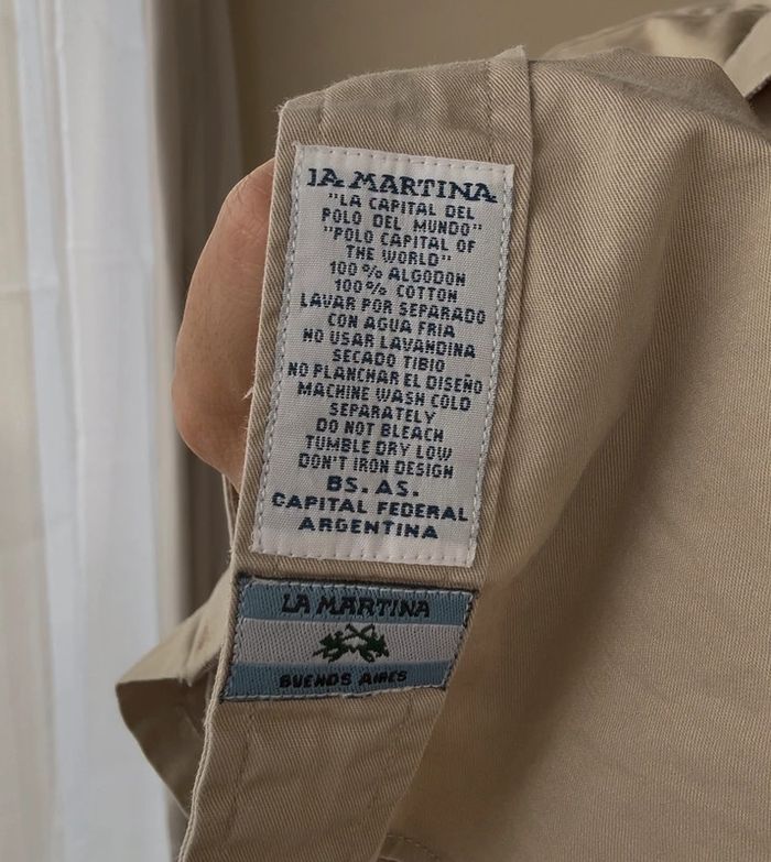 Chemise La Martina beige XL - très bon etat - photo numéro 6