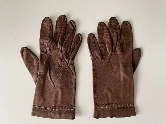 Gant marron femme - photo numéro 4