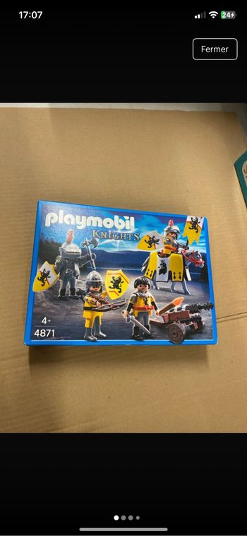 Playmobil knights soldats du lion neuf