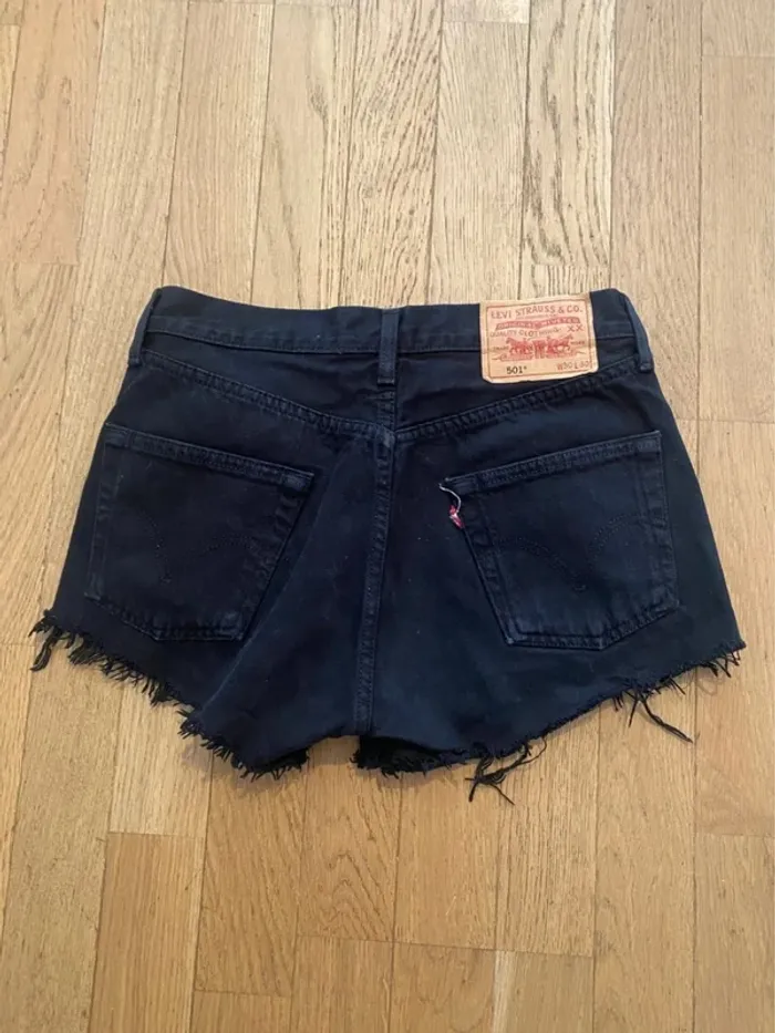 Short en jean noir avec clous The Ragged Priest X Levi´s - photo numéro 7