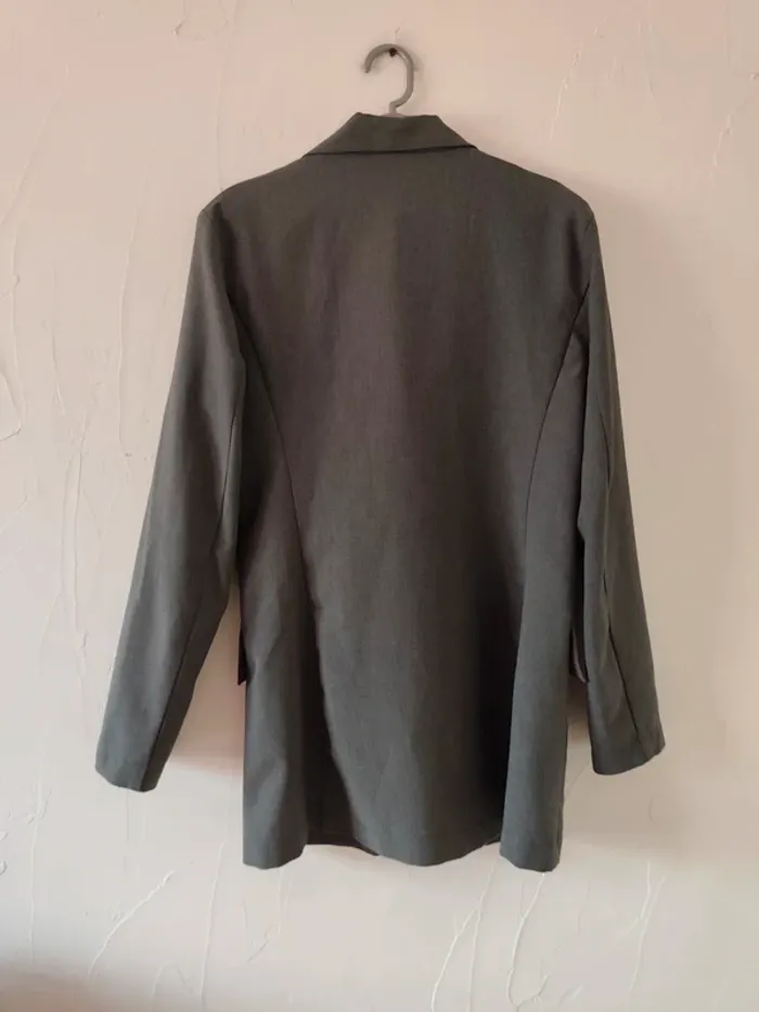 Sublime veste grise / blazer gris vintage taille 38 ou M - photo numéro 5
