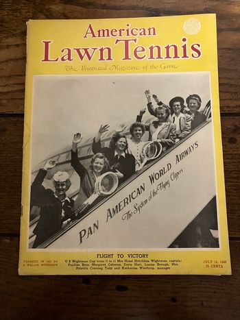 Ancien magazine américain sur le tennis-1946
