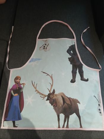 Tablier de cuisine reine des neige partir de 6ans