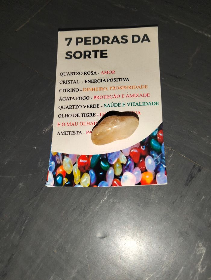 Lot de 7 pierres naturelles avec leur carte explicative - photo numéro 4