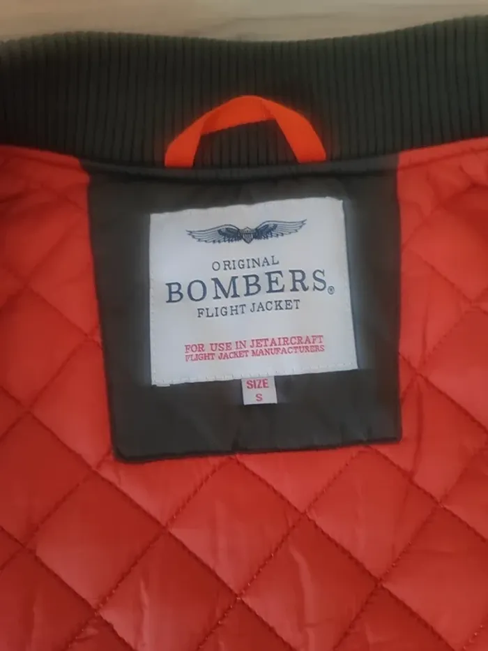 Blouson aviateur Bombers – S – Vert foncé – État : Excellent - photo numéro 7