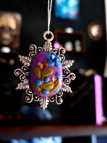 Magnifique pendentif style vintage victorien bohème