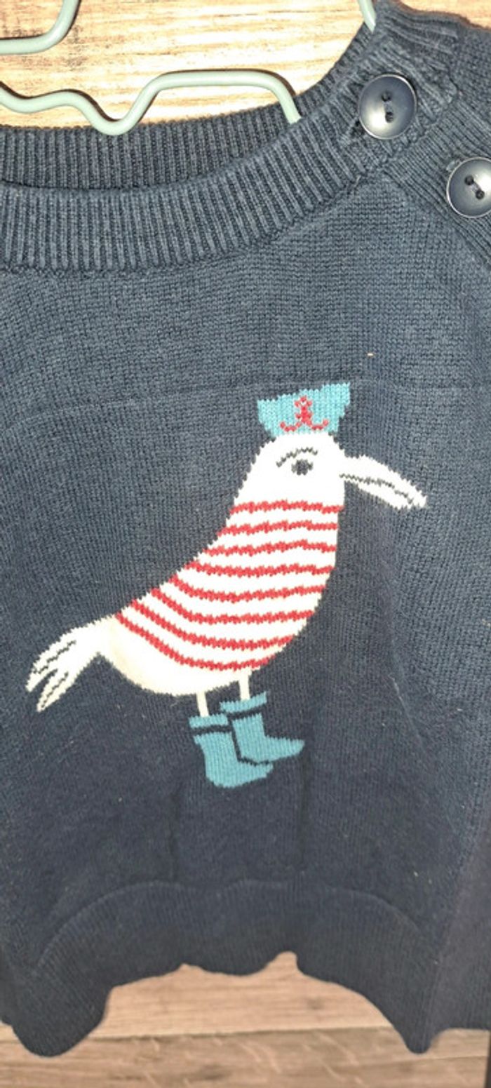 Pull bleu marine Eden et Victor 9 mois - photo numéro 2