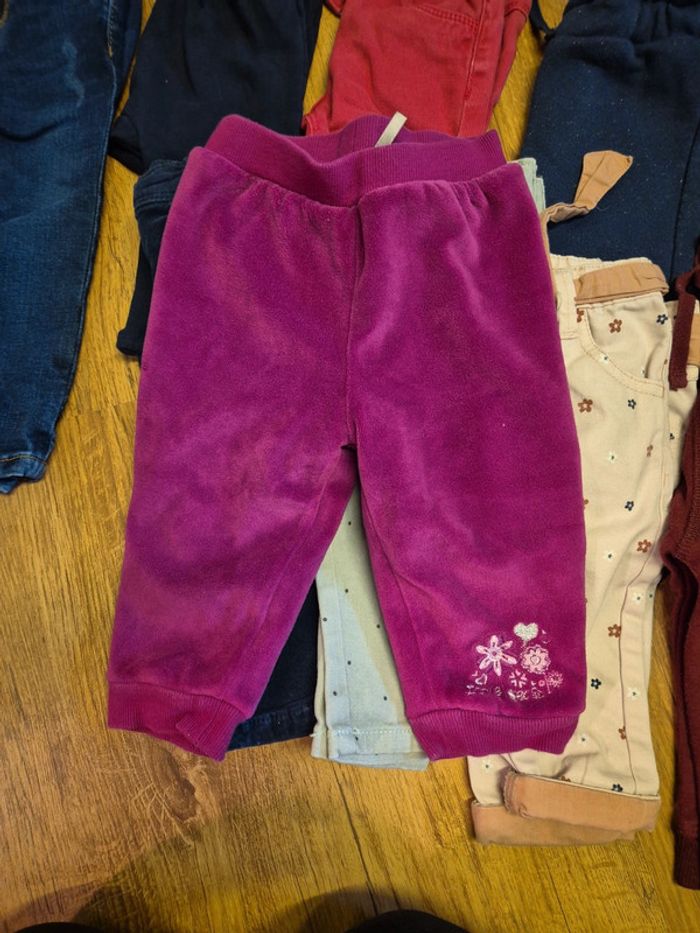 Lot pantalon 9 mois fille - photo numéro 2