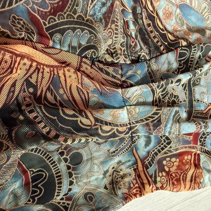 bustier multicolore aux motifs solaires et psychédéliques. - photo numéro 8