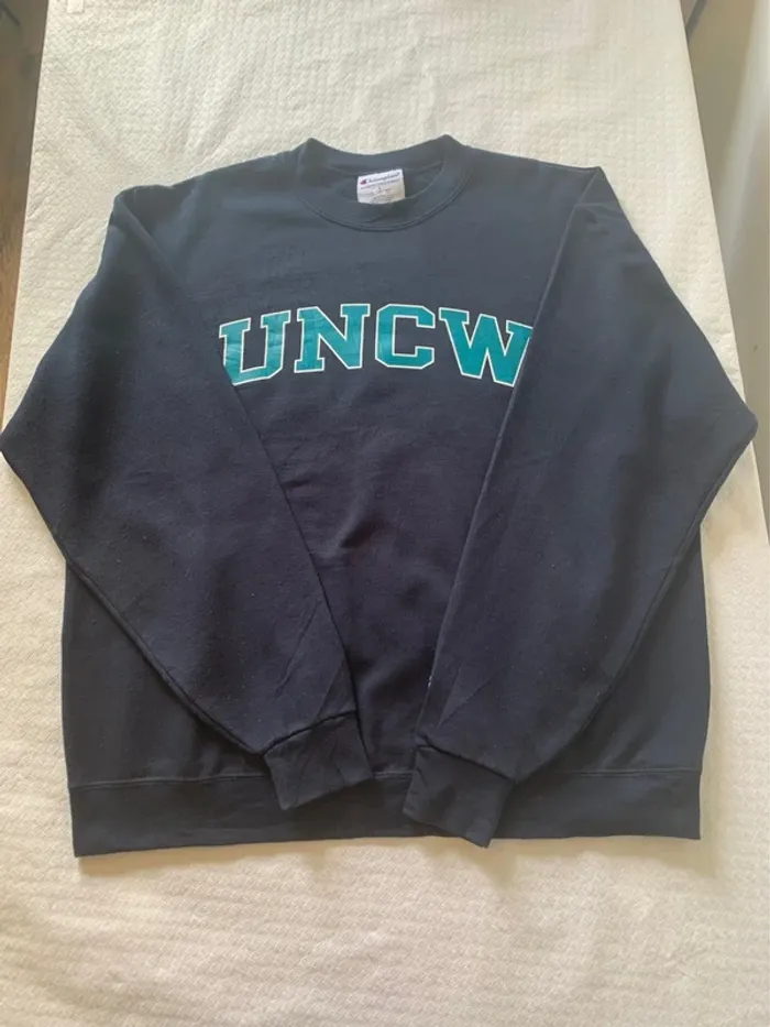 Sweat Champion UNCW bleu marine Taille L - photo numéro 3