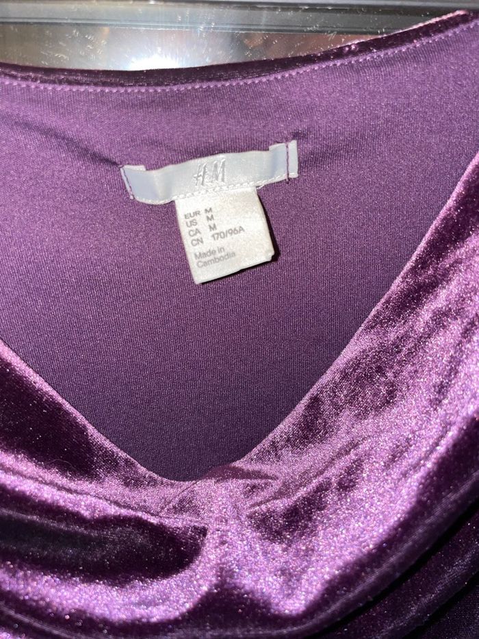 Robe soirée velours violet - photo numéro 2