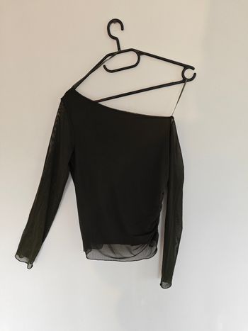 Haut de soirée asymétrique Vert Kaki Stradivarius  TM