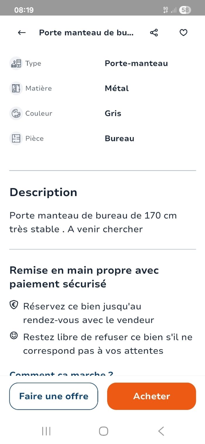 Porte manteau - photo numéro 6