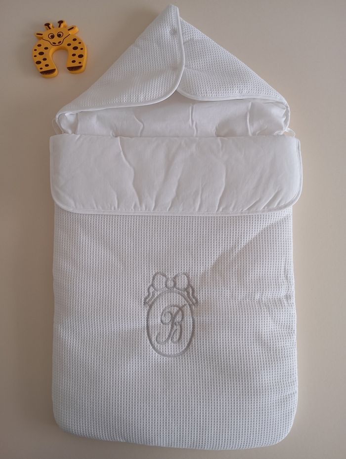 Nid d'ange bébé 100%coton blanc