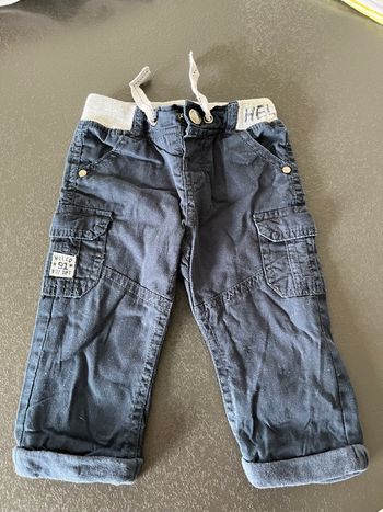Pantalon léger bleu marine 6mois