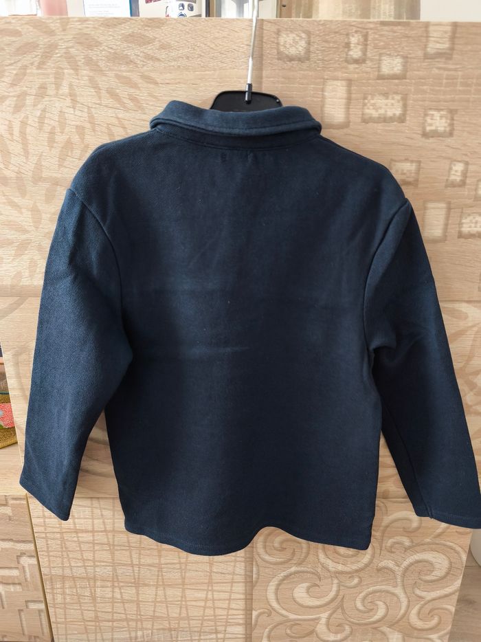 Sweat polo bleu marine - photo numéro 2