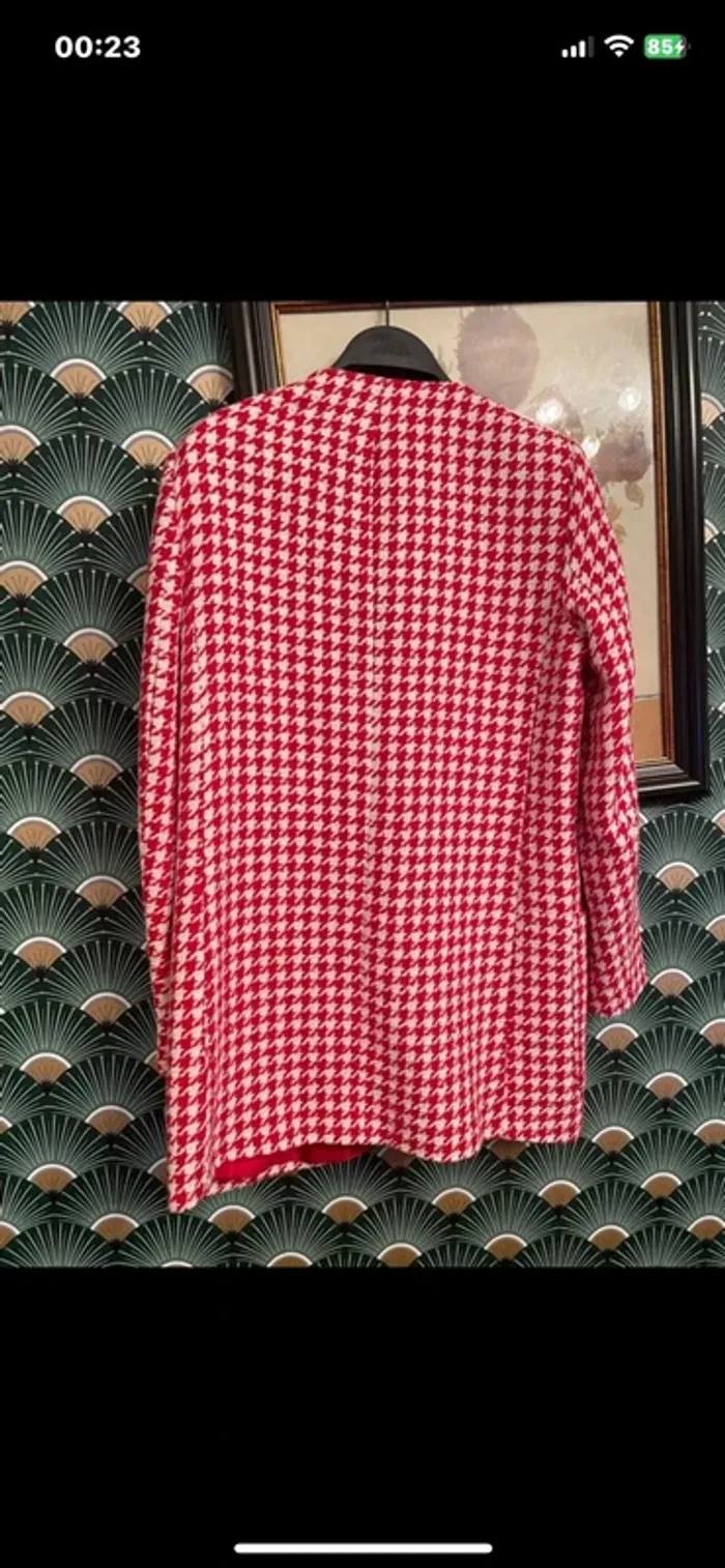 Veste Blazer tweed taille M Zara Vichy carreaux et jupe taille M. comme neuf. Valeur plus de  100€ - photo numéro 6