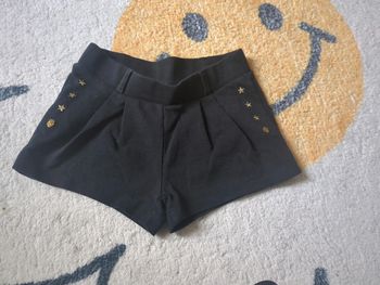 Short 7 ans orchestra noir clouté tête de mort rock n Roll