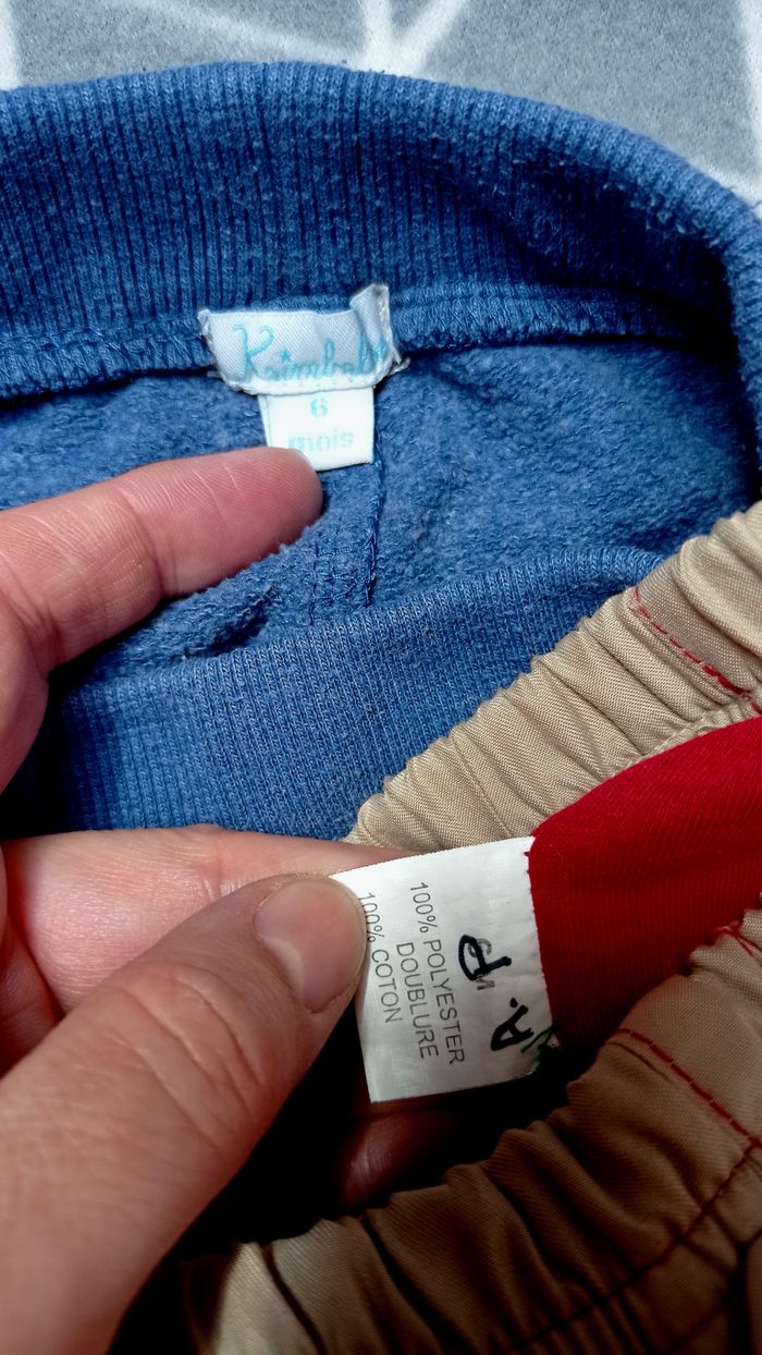 🦁 Lot 4 pantalons et pantacourts, 6 mois - photo numéro 7