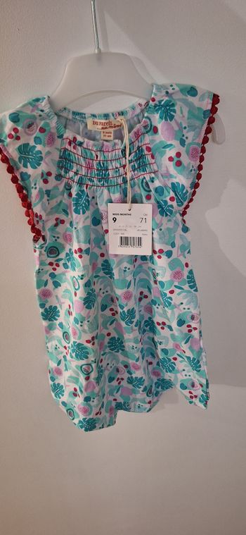 Combinaison bébé fille DPAM 9 mois