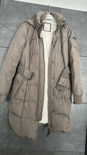 Doudoune longue beige