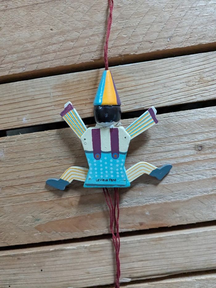 Personnage en bois vintage - photo numéro 3