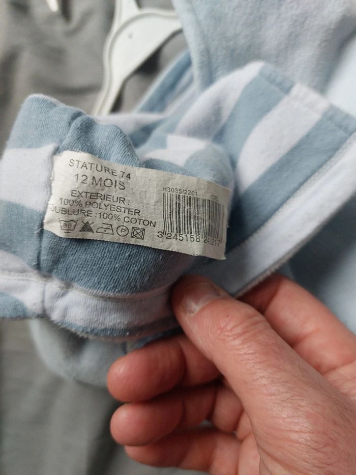 Veste gilet polaire Bout'chou taille 12 mois - photo numéro 4
