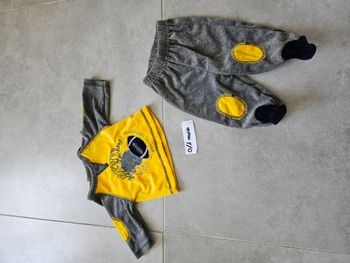 Ensemble jogging jaune bébé garçon 0/1 mois
