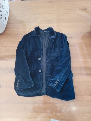 Veste en velours bleue 4 ans Vertbaudet