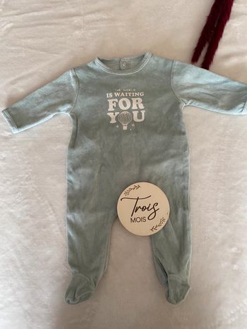 Pyjama grenouillère mixte Kiabi 3 mois