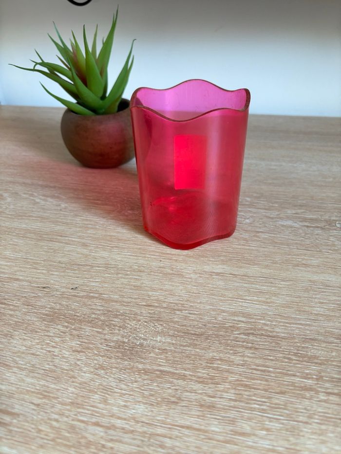 Pot à crayon rose fluo atlanta - photo numéro 1