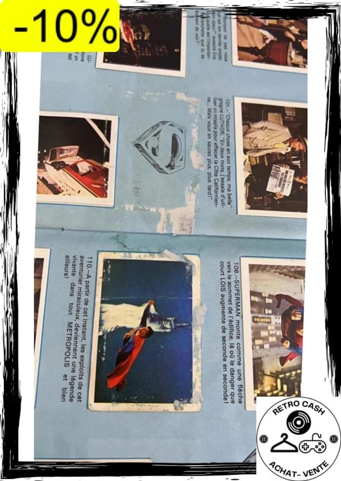 Superman The Movie - album collecteur de vignettes complet - ageducatifs - style PANINI - photo numéro 10