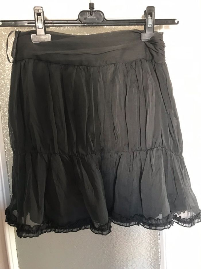 vila jupe grise taille s