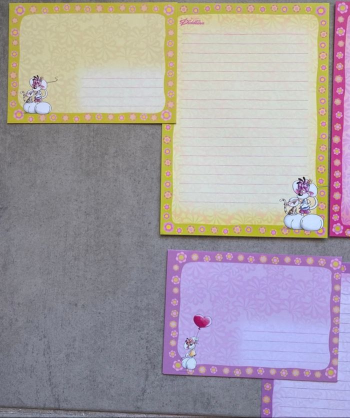 Lot de 3 papiers à lettres Diddlina - photo numéro 2