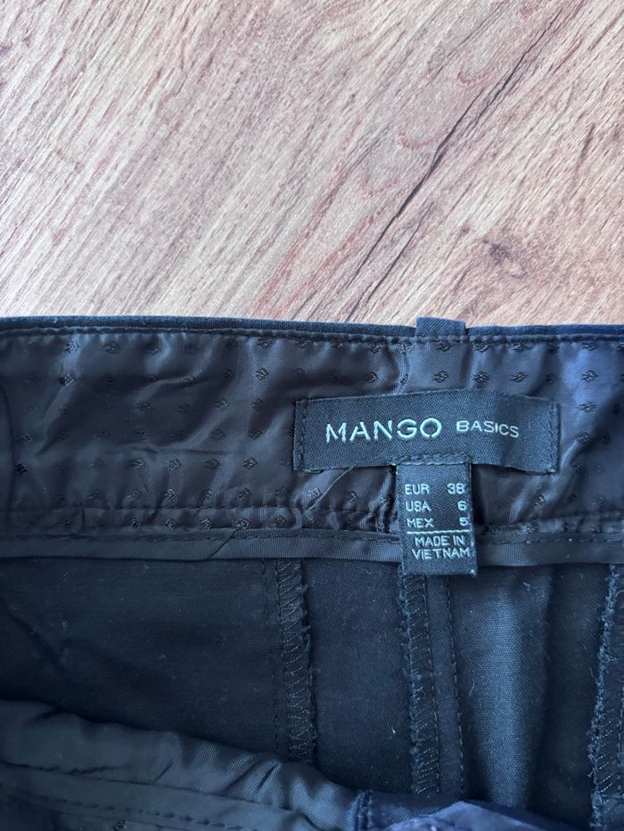 Pantalon droit noir femme Mango taille 38 - photo numéro 3