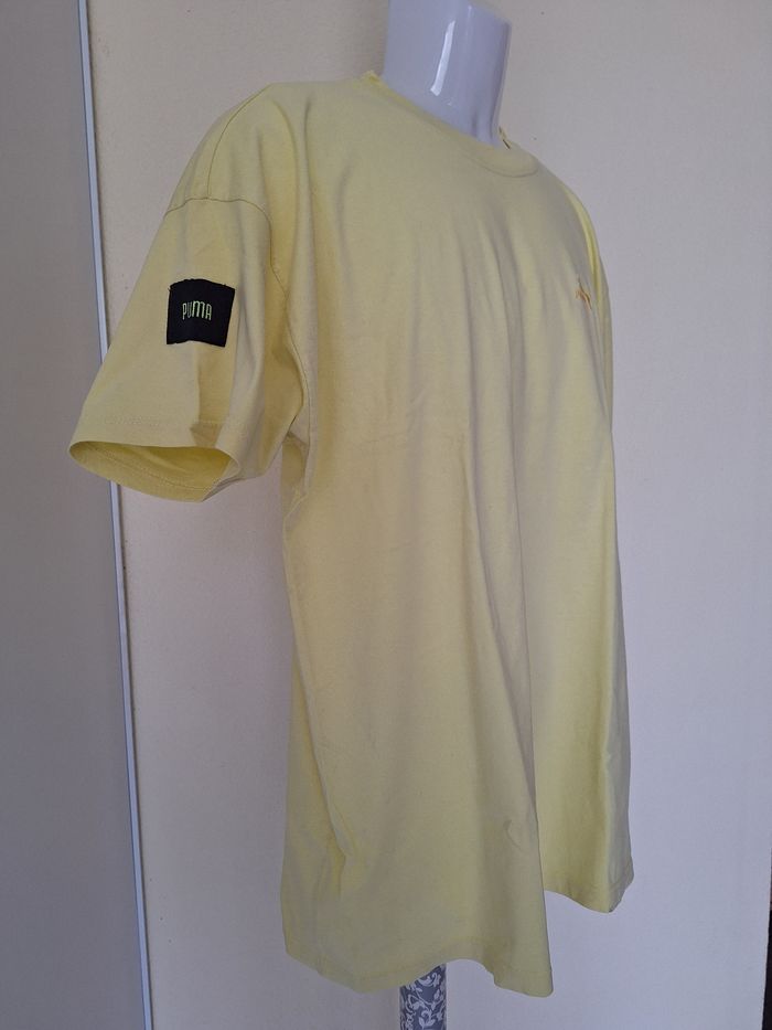 T-Shirt taille L marque Puma couleur jaune - photo numéro 3