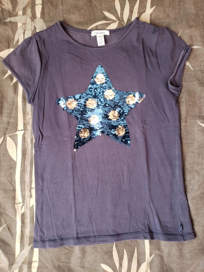 Lot de 2 t-shirts Okaïdi taille 12 ans - photo numéro 2