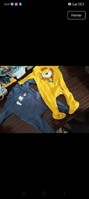 Lot de deux pyjamas 