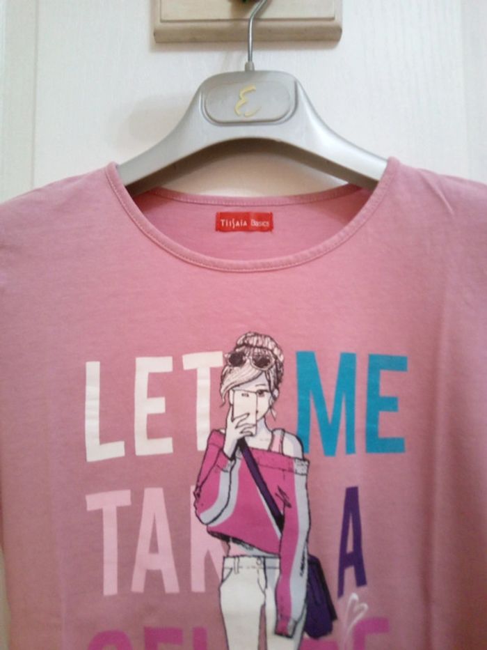 Tee-shirt manches longues rose T.14 ans - Tissaia - photo numéro 5