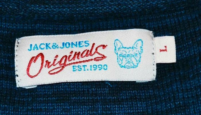 Jack & Jones Originals Est 1990 Polo Pull Bleu Exclusive vintage Y2K Collection (Taille L) - photo numéro 5