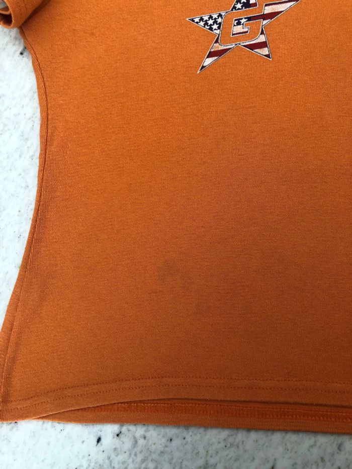 T-shirt orange vintage Gangstar S - photo numéro 5