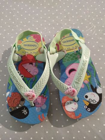 Tongs havaianas peppa pig taille 21