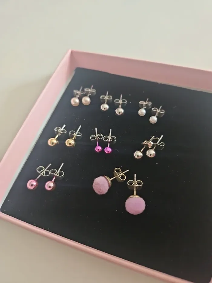 Lot de 8 paires de boucles d'oreille Claire's - photo numéro 3